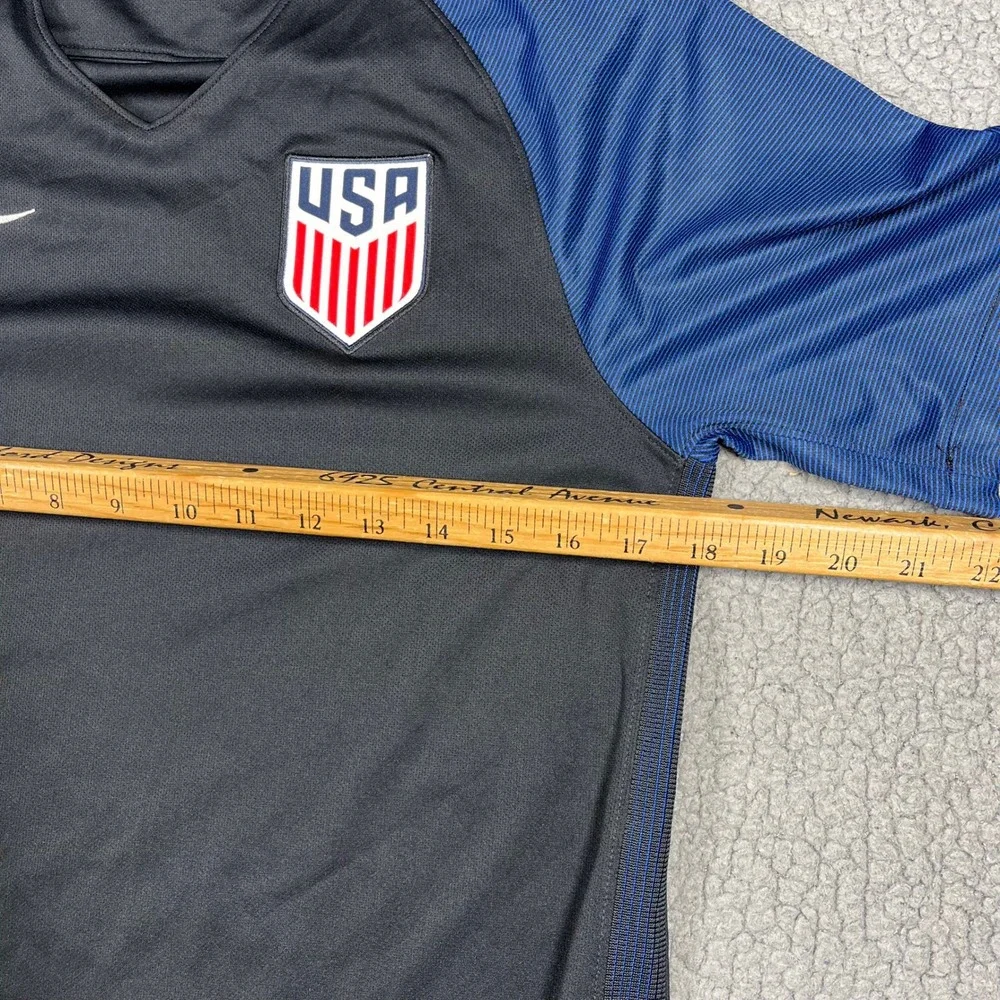 Nike USA Soccer Jersey Mens Small Black Red Blue Dri-FIT Training Top 724641-010